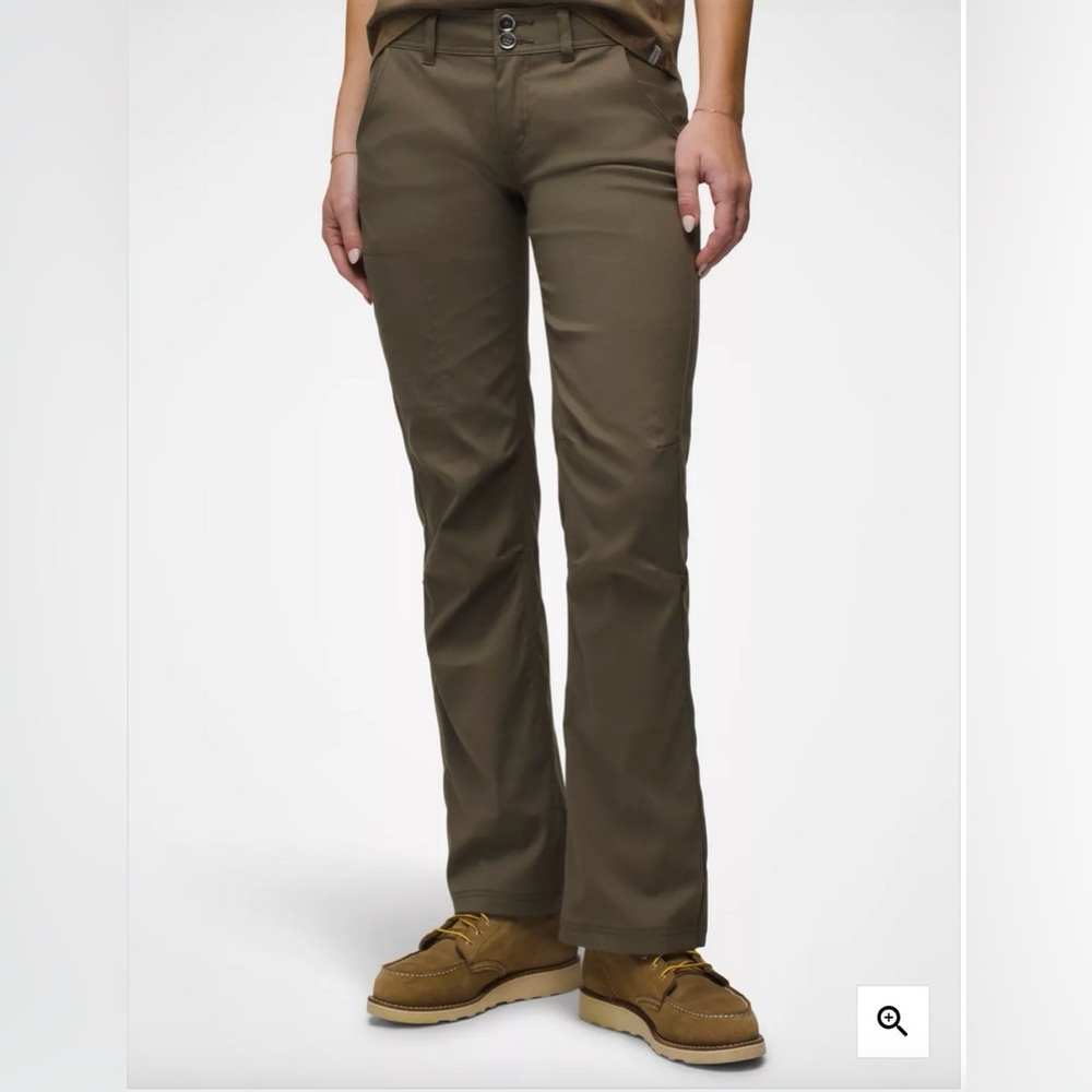 PrAna Halle Roll-up, Slate Green, Water-Repellent Stretch Pants Size 4
